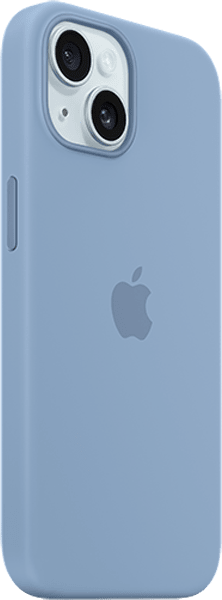 Estuche de silicona con MagSafe para iPhone 15, negro invernal