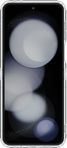 Estuche resistente para Samsung Galaxy Z Flip6, transparente