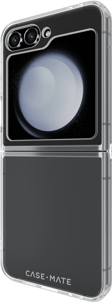 Estuche resistente para Samsung Galaxy Z Flip6, transparente