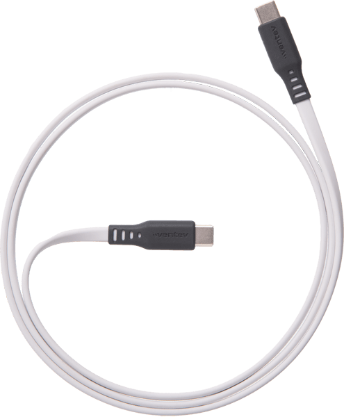Adaptador de pared de 30 w con cable USB-C a C, blanco
