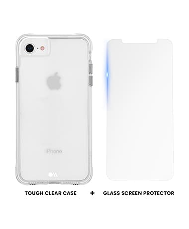 Paquete de estuche resistente y protección de pantalla para el iPhone SE
